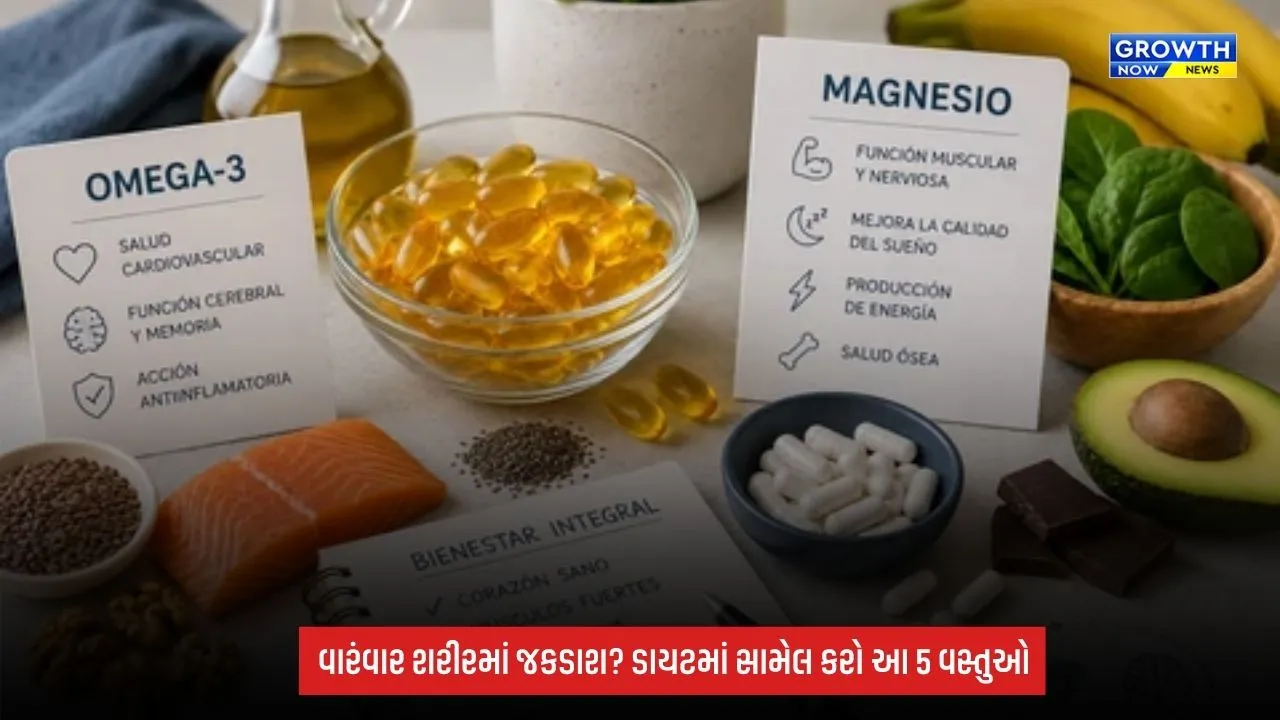 Health Tips: વારંવાર શરીરમાં અકળામણ અને જકડાશ થાય છે? ડાયટમાં આ વસ્તુઓ સામેલ કરો, મસલ્સને મળશે સપોર્ટ