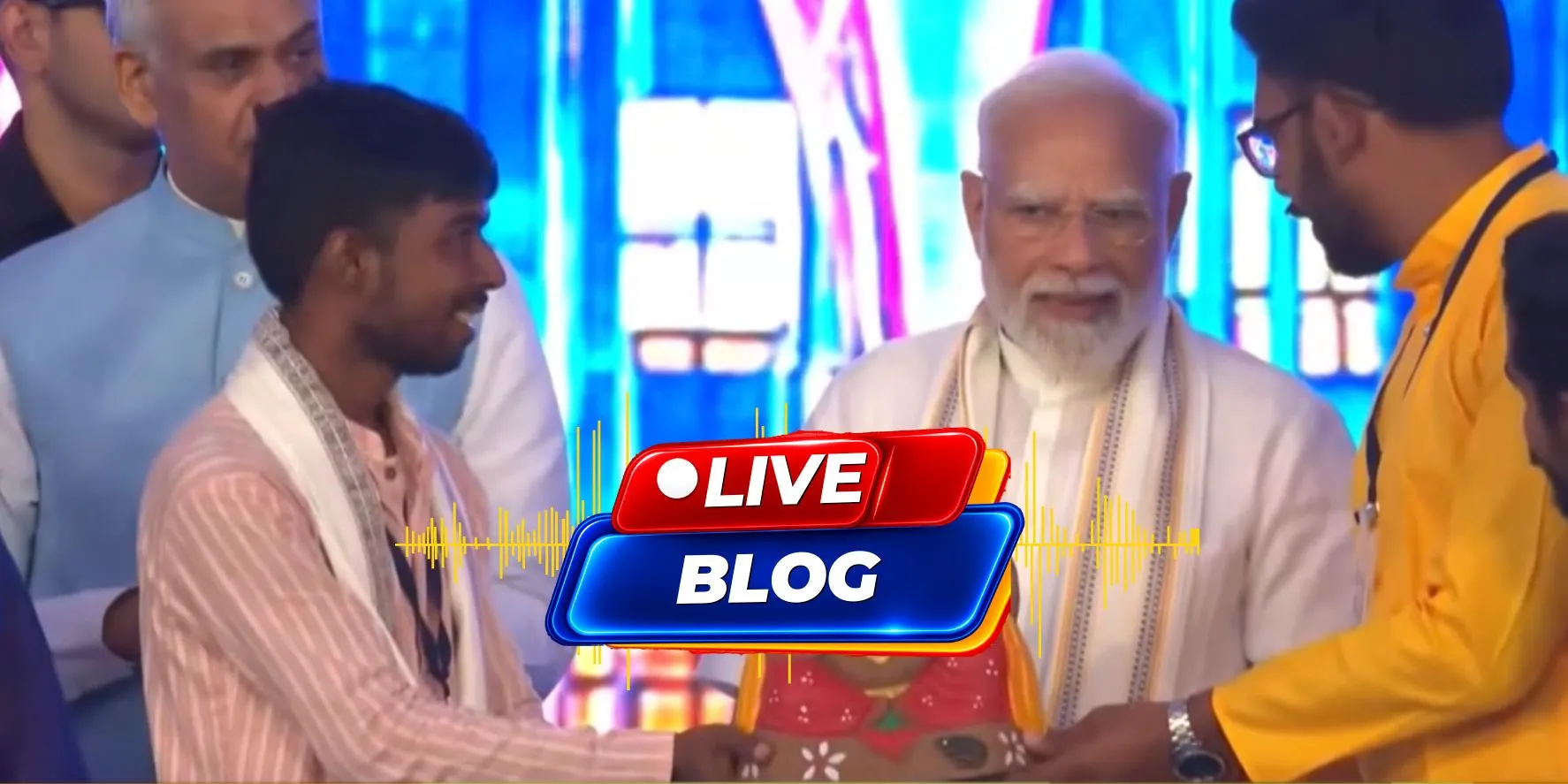 PM Narendra Modi Gujarat Visit Live : PM મોદીના સંબોધનનો ‘વંદે માતરમ’ના નારા સાથે અંત