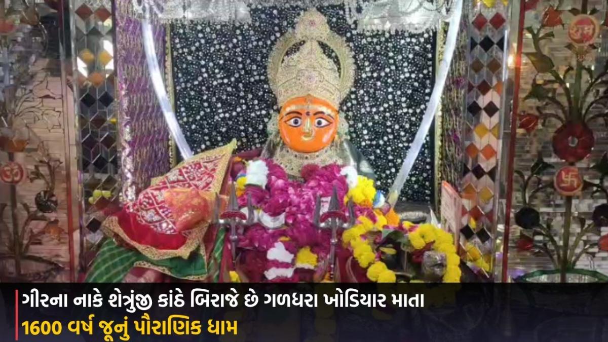 Amreli: ગીરના નાકે શેત્રુંજી કાંઠે બિરાજે છે ગળધરા ખોડિયાર માતા, 1600 વર્ષ જૂનું પૌરાણિક ધામ