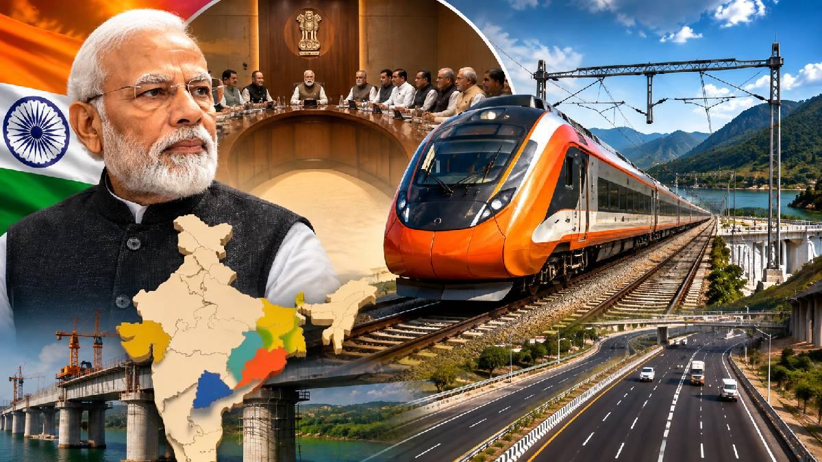 મોદી કેબિનેટના મોટા નિર્ણય: 4 રેલવે પ્રોજેક્ટ અને બિહાર હાઈવેને મંજૂરી, જાણો ક્યાં મળશે ફાયદો?